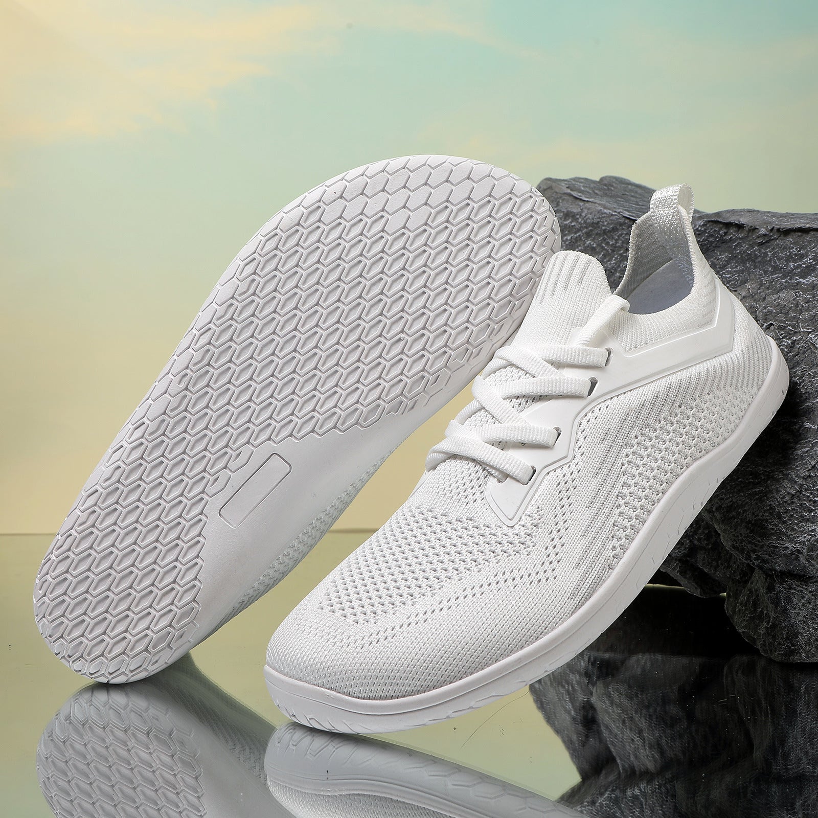 Cross-border Low-top New Barefoot Wide Palm Breathable Non-slip Barefoot Shoes Outdoor Running Fitness Wide Last Sneaker Women